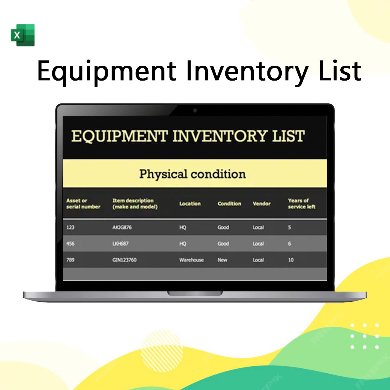 equipment inventory list equipment inventory list