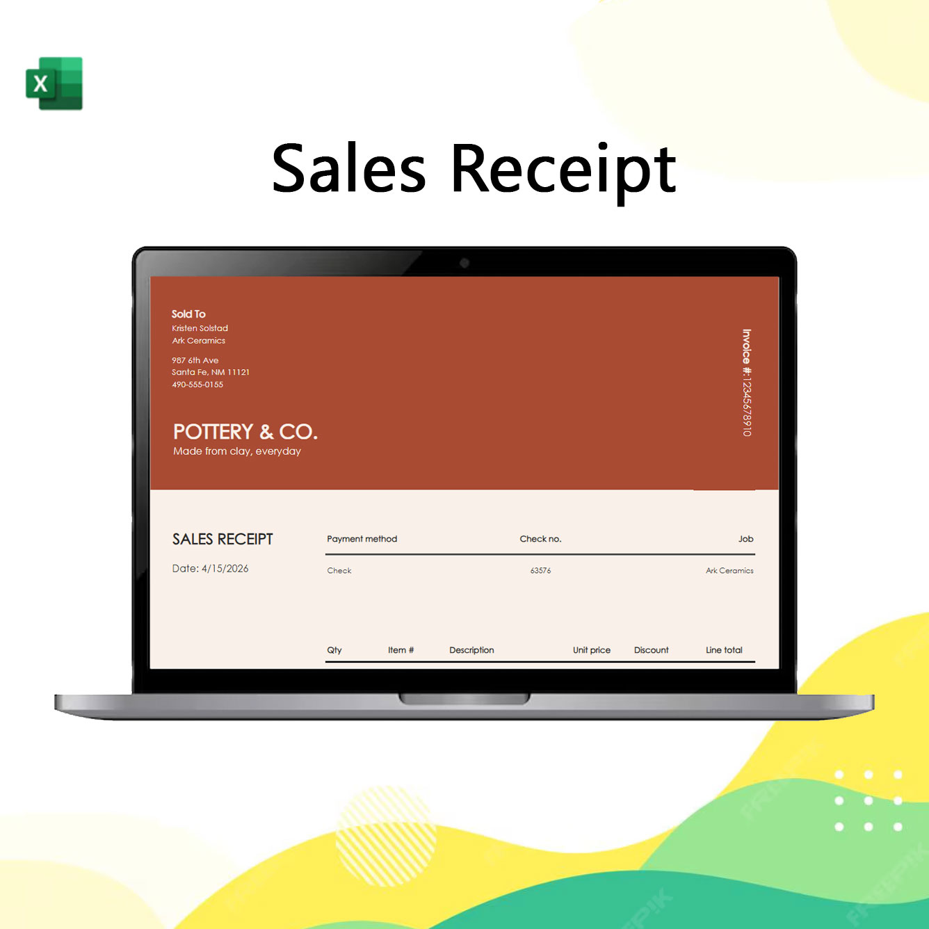 sales receipt sales receipt